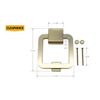 2 Pack RELIABILT 5-1/5-in Polished Door Knocker