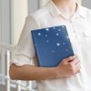 dtab Compact d-02K Case Folio Cover Direct Paste Type Star Blue 002212