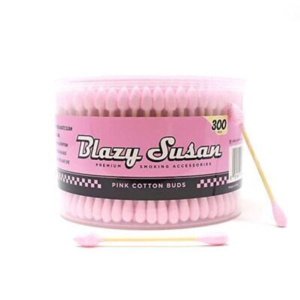 Blazy Pink Cotton Buds Thick Cotton Swabs 300ct