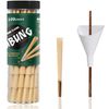 UBUNG Brown Cones 100 Pcs, 98 mm Special Size Pre-Rolled with Tips, Includes Cone Loader Funnel & Push Rod