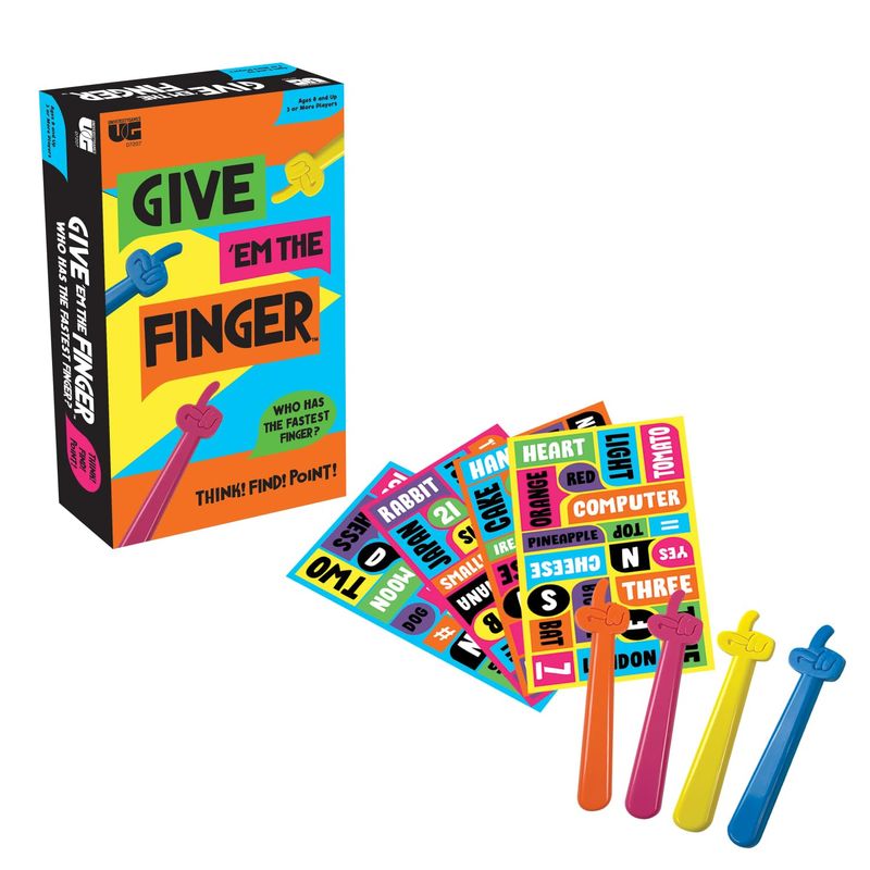 University Games, Give 'em The Finger Game, Action Trivia Game for ...