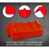 (10 Pack) Corner Protector V Shaped Plastic Edge Guard Style - 24 Inches Red