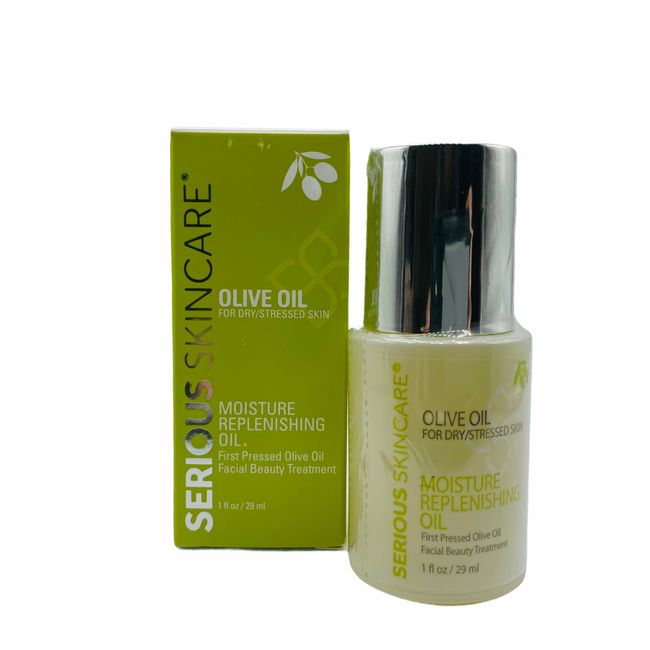 SERIOUS SKIN CARE OLIVE OIL MOISTURE REPLENISHING OIL (Full Size/1oz/NWB)