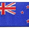 New Zealand Flag Stick Embroidered Iron on/Sew on Patch