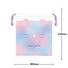 Kamio Japan 223581 MON PETIT CHATON Medium Drawstring Drawstring with Gusset