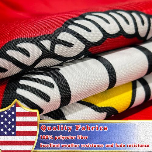 Embroidered US Marine Corps Flag 3x5 Feet - Double Sided Double Needle Stitched Outdoor Heavy Duty Durable USMC Flag with Canvas Header/Brass Grommets for Indoor and Outdoor Decoration