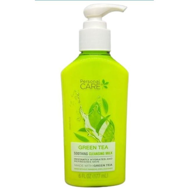 Personal Care Green Tea Soothing Cleansing Milk Made With Green Tea, 6Fl.oz