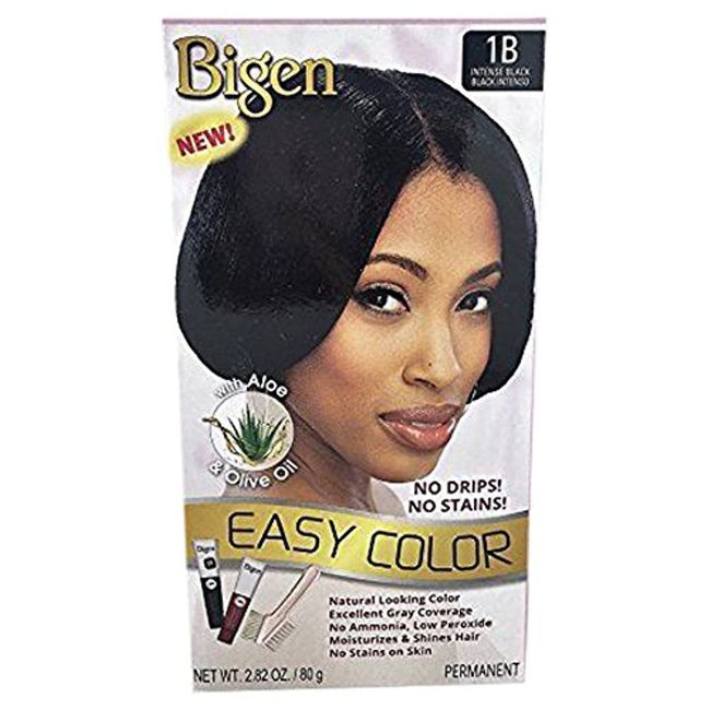 Bigen Easy Color Permanent Hair Dye With Aloe Olive Oil, Intense Black, 2.82 Oz (SG_B0722SMF14_US)