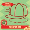World's Okayest Golf Ball Inspector - Soft Flexfit Baseball Hat Cap, Black, Small/Medium