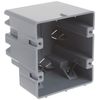 Southwire MSB2G Two Gang Device Box with Depth Adjustable; Heavy Duty 42lb; Gray