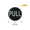 BRIXWELL RPL2MBL Round Pull Indicator Matte Black Finish Pull Matte Black
