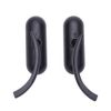 2X Motorcycle Mini Oval Side Mirror Black For Harley Davidson Road Glide Special