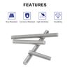 Sourcingmap M10 x 150mm 304 Stainless Steel Right Hand Thread Fully Threaded Rod Stud 5PCS