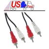 Lot10x/pk 6ft Dual RCA Male~M Audio/Stereo/Reciever Phone patch Cable/Cord/Wire