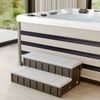 2-Step 36" Patio Spa Hot Tub Step Slip-Resistant Surface W/ Compartment Storage