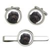 Affenpinscher Cufflinks and Tie Clip Set
