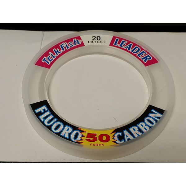 1 Spool Trik Fish FLUOROCARBON Leader Material 20 lbs. Test 50 Yards