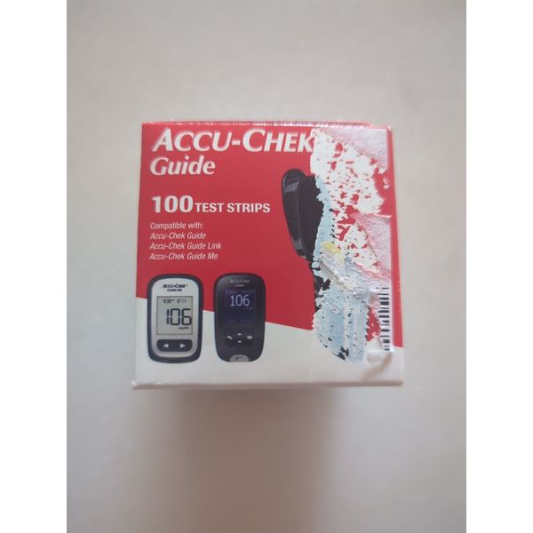 100 Accu-Chek Guide Diabetic Test Strips Mint EXP 2024/11/01