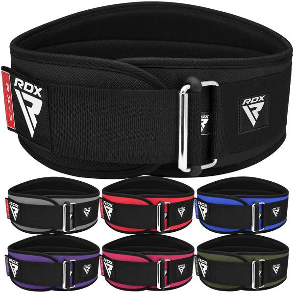 RDX Weight Lifting Belt AUTO LOCK, 6.5” Padded Back Support, Men Women Gym Fitness Strength Training, Bodybuilding Powerlifting Weightlifting Workout, Deadlift Squat, Pro Exercise Equipment