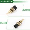 Motoforti Coolant Temperature Sensor No.5011852AB Water Temperature Sensor for Ram 2500 2015 1 Pc
