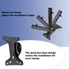 Adjustable Gen 2 Mount, Stainless Steel Mounting Kit, Wall Mounted Bracket for V2 for Internet Kit Satellite