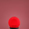 2 x Decor 2w LED Coloured Mini Golf Ball Light Bulb Red E27 Edison Screw Fitting