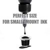 Narkysus 300Pcs Ink Cups - Disposable Ink Caps Mixed Small Medium Large Ink Caps Plastic Pigment Ink Cups Microblading Makeup Cups