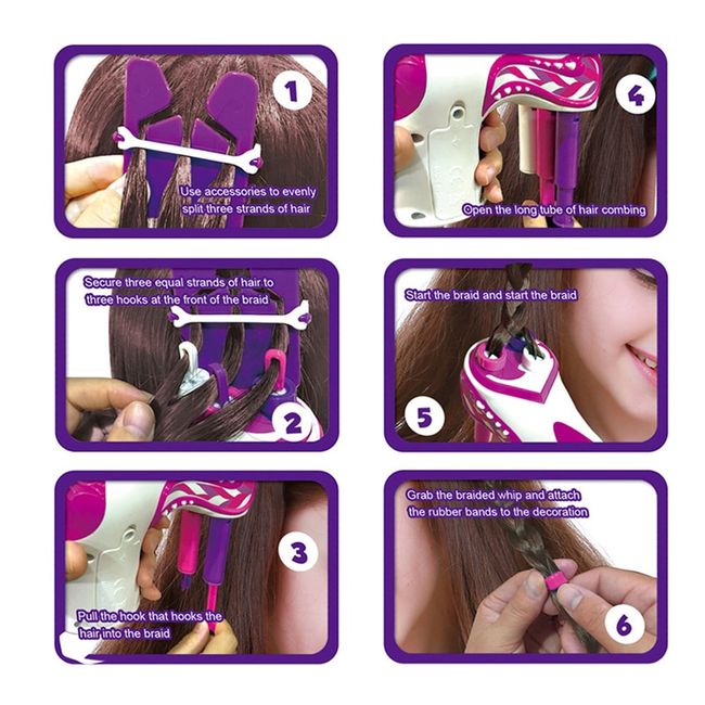 Automatic Hair Braider Machine,Electric Quick Twist Hair Braiding Tool for  Easy Braids