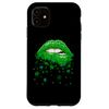 iPhone 11 Get High Weed My Lips Decor Graphic Green Lip Gloss Case