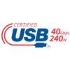 Sewell USB 4.0 Type C Cable, 8K 40Gbps 240w Gen 3, 3 ft. (1m)