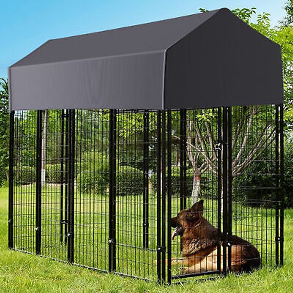 Jumbo Outdoor Dog Kennel Heavy Duty Pet Playpen Pre-galvanized Animal Cage Fence