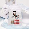 Azeeda 15cm 'Elevated Strength with Dumbbells' Satin Drawstring Bag/Pouch (SB00095205)