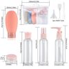 Yibaijia 12 Pcs Travel Bottles Set, 60 ML Travel Bottles & Containers, Empty Refillable Squeeze Bottles Containers, Squeezable Travel Size Bottles Set for Travel Toiletries, Shampoo, Conditioner