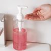 20 oz Hand Soap Dispenser Clear Plastic Pump Bottles with Waterproof Label for Bathroom Kitchen, Empty Refillable Liquid Container, 2 Pack
