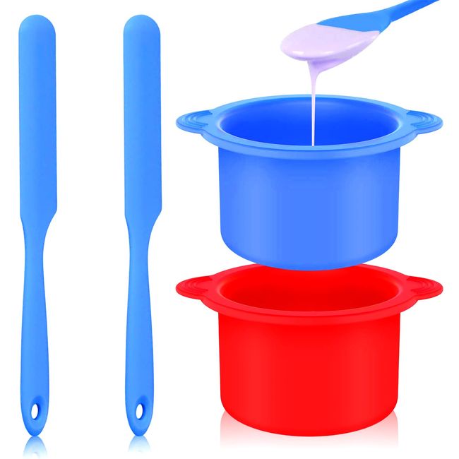 2PCS Silicone Wax Pot Wax Melting Inner Pot Replacement Nonstick Silicone  Hair Removal Wax Bowl for