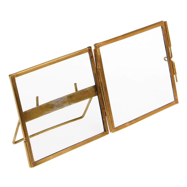 dotcomgiftshop Standing Brass Frame 8cmx8cm