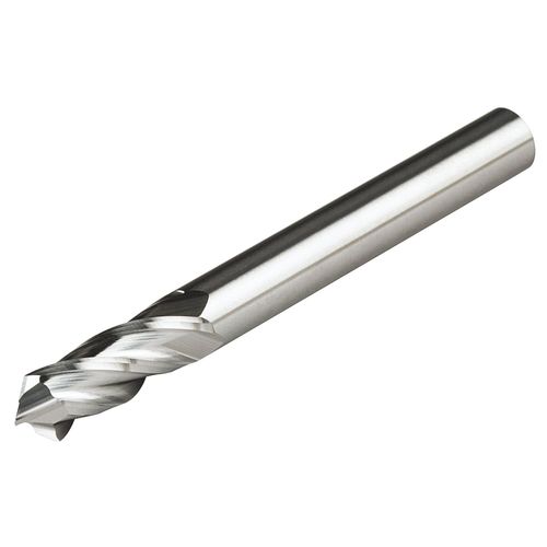 Micro 100 DMM-040-4120 Drill/End Mill, 120° Point Angle, 4 mm Cutter Dia, 11 mm LOC, 4 Fl, 4 mm Shank Dia, 50 mm OAL, Uncoated
