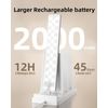 62LED under Cabinet Lighting with Charging Station 6 Pack, 2000Mah Rechargeab...