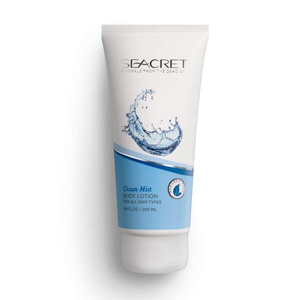 SEACRET OCEAN MIST BODY LOTION: Daily Moisturizing Lotion with Dead Sea Minerals, Chamomile, Avocado Oil, Aloe Vera, Vitamin A & E for All Skin Types, 6.8 Oz