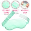 TEEROVA Cooling Eye Mask with Gel Bead - Reusable Gel Eye Mask for Dark Circles, Puffy Eyes, Dry Eyes, Headaches, Migraines, Sinus (Green)