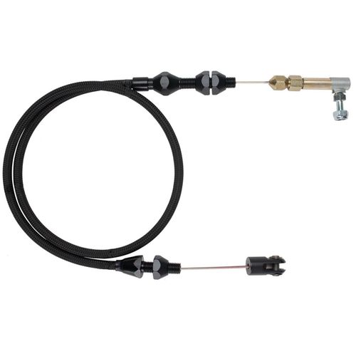 Lokar XTC-1000MOD Throttle Cable Kit with Black Stainless Steel Housing and Black Fittings for Ford Modular 4.6 5.4 V8