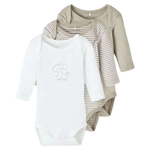 NAME IT Unisex Children's Bodysuit, London Fog