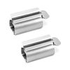 QWORK 2 Pieces Toothpaste Squeezer, Tube Squeezer, 304 Stainless Steel Toothpaste Holder with Stand, Saves Toothpaste