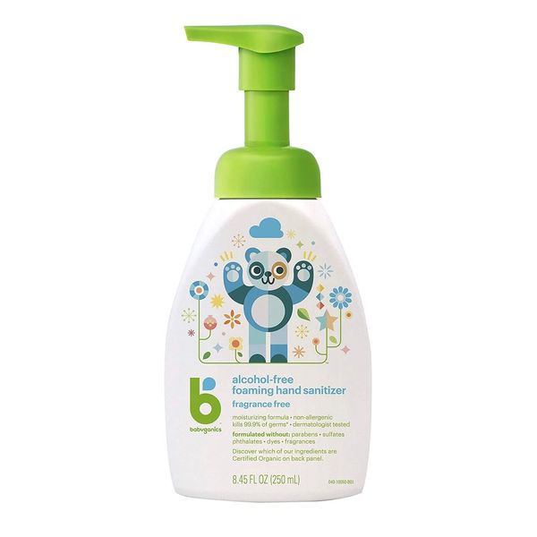 Babyganics Alcohol-Free Foaming Hand Sanitizer Fragrance Free, 8.45 oz