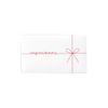 Maruay GF-2CWx5P Congratula, Mini Gift Certificate, White, 25 Pieces