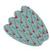 The Mesmerizing Fishing Bobber Pattern Double-Sided Oval Nail File Emery Board Set 4 Pack