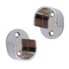 2Pcs  Wall Mounted Curtain Rail Support Window Treatment Hardware 25mm