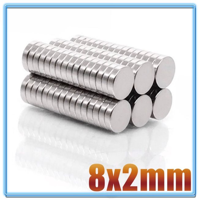 Disc Neodymium Magnets N35 6mm dia x 2mm 20pcs/pack