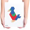 Learning Advantage Pattern Block Activity Cards - In-Home Learning Activity for Early Math & Geometry - Set of 20 - Teach Creativity, Sequencing and Patterning
