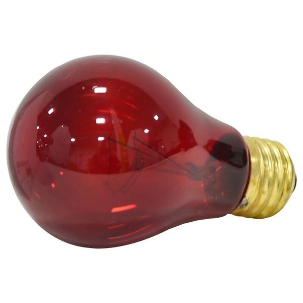 CASE OF (6) SYLVANIA 11712 RED COLORED 25 WATT INCANDESCENT PARTY LIGHT BULBS